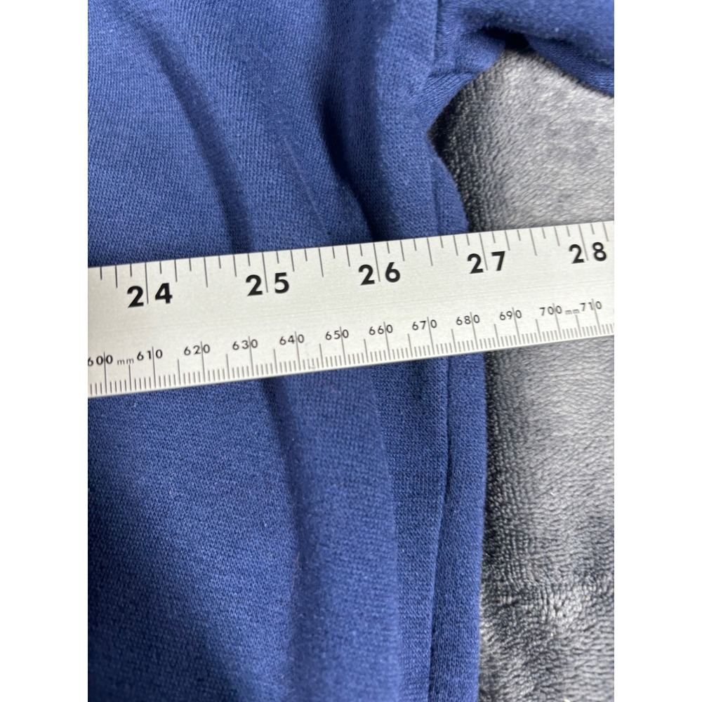 Vintage Adidas Trefoil Sweatshirt Mens Blue Striped Colorblock Crewneck 6195 - Picture 4 of 8